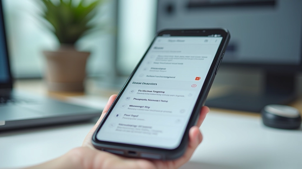 Hands-on demonstration of accessibility testing with smartphone showing enlarged touch targets and clear visual focus states in hamburger menu navigation